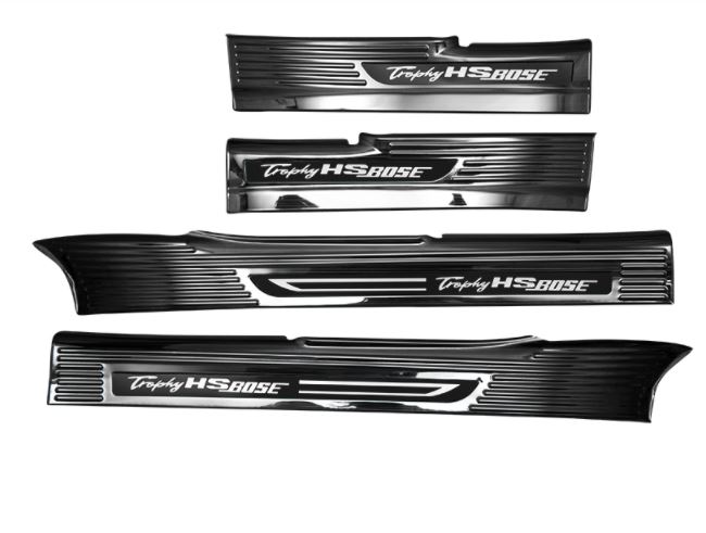 Ốp chống trầy bậc cửa đen titan MG HS 18-20 (Tiêu Chuẩn)