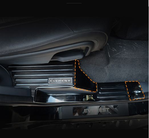 Chống trầy bậc trong cửa đen titan Ford Everest (Mẫu 1)