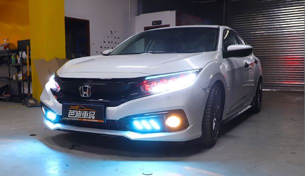 Độ đèn sương mù  Honda Civic (Mẫu 2)